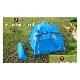 Dog Carrier Foldable Dogs Cats Tent House Pets All Seasons Dirtresistant Outdoor Cam Home Travel Pet Tent4277669 Drop Delivery Home Ga Dhhcz