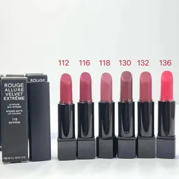 Nowo przybyły szminka czarna aluminiowa lampka szminka dziewczyna makijaż makijażu rouge szminka długotrwały wodoodporny Waterproof Lip Gloss 2024