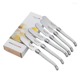 Knives Nordic Cream Knife Small White Handle Cutlery Tableware Set Butter Kitchen Utensils Sets Zero Waste Flatware Gift
