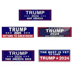 3x9 inch Trump 2024 U.S. General Election Car Bumper Flags Stickers House Window Laptop Decal Take America Back Keep America Great Sticker FY3749 0302