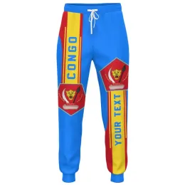 Pants Zaire Youth Custom Made Name Number Logo Zar Casual Pants Nation Flag Za Congo Country French Republic Print Photo Trousers