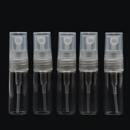 Bottles 50pcs/Lot 2ml 3ml 5ml 10ml Portable Clear Glass refillable Perfume Bottle With Spray Empty Parfum Cosmetic Vials With Atomizer