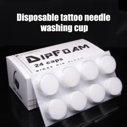 Kits JZ High End Tattoo Equipment Leverantör Tattoo Needle Washing Cup Disponible Sponge Needle Washing Cup Tattoo Daglig förbrukningsvaror
