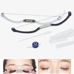 Accesorier Mikroblading Permanent Makeup Bow and Arrow Line Ruler Mätning av ögonbryn Mappning Rope Pre Ink PMU Tattoo For Mapping