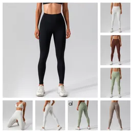 Aloyoga Mjerires Aloyoga Leggingi Projektant Aloyoga Woman LL Leggingi LU Wyrównaj stroje Lady Ladies Pantness Runkness Leggingi Gym Slim Fit Pants