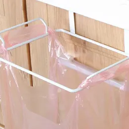 Storage Bags Trash Bag Holder Back-door Bin Rack Refuse Bracket Garbage Leftover Iron