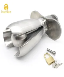 Prison Bird Stainless Steel Device Openable Anal Plugs Heavy Anus Beads Lock with Handles Sex Toy,Virginity Lock A270 Y181101063247239