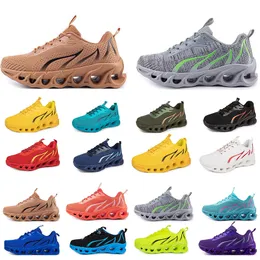 GAI spring men shoes Running flat Shoes soft sole fashion bule grey New models fashion Color blocking sports big size a98