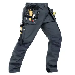 Pantaloni Uomo Costruzione Protettivo Rinforzo del ginocchio Pantaloni da lavoro Pantaloni da lavoro utili