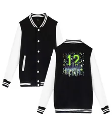 Men039s Jackets 12th Man Mens And Womens Plus Velvet Varsity Baseball Jacket Uniform Pullover Hoodie Sport Sweatshirt Coat Pri7357456