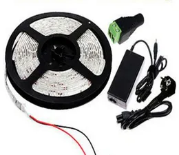SMD 5630 LED Strip Kit 12 Volt 5 Meter per Roll 72W Warm white Red Blue Green Strips with Connector 6A Power Adapter 5m 12V 300led2645479