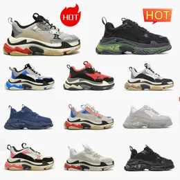 Designers Crystal Bottom 17W Women Mens Casual Shoes Nyests Dad Platform Luxury Triple S Black White Red Blue Brand Tennis Paris Flat Multi-Color Trainers Sneakers