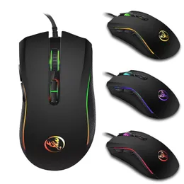 Wired Gaming Mouse 3200DPI 7 Knappar 7 Färg LED Optisk datormus Player Mice Gaming Mouse för Pro Gamer