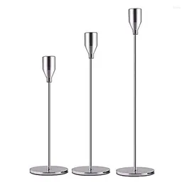 Candle Holders Set Of 3 For Taper Candles Decorative Candlestick Holder Wedding Dining Party