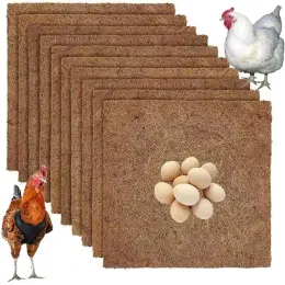 Accessori 6 pezzi Cuscinetti per nidificazione per polli Fodere per scatole per nidificazione in fibra di cocco ispessita per galline Tappetini per lettiera per pollame Per pollame Pollaio