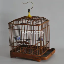 Nests Wooden Luxury House Bird Cages Parrot Portable Carrier Southe Park Bird Cages Small Breeding Cage Oiseau Birds Supplies WZ50BC