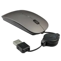 Мышь портативная компьютерная USB-мышь для ноутбука выдвижная тонкая USB-мышь с оптической прокруткой для ноутбука ПК оптический датчик 1600 точек на дюйм