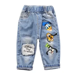Pantskirt высококачественная детская мода мода Ruped Jeans Одежда весенняя осень мальчики для мальчиков девочки джинсы Джинсовые брюки Детские брюки