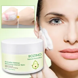 Removedor de maquiagem de abacate creme emulsificante rápido limpeza profunda suave sem irritação lábios e olhos podem ser limpos completamente