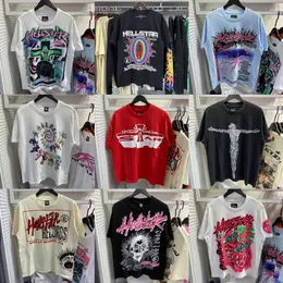 Designer-Hemden, grafisches T-Shirt, Designer-T-Shirt, Rappe-T-Shirt für Herren und Damen, T-Shirt für Herren, Designer-Rapper, verwaschen, schweres Handwerk, Unisex, kurzärmlig, Top, High-Street-Retro-Höllenmode