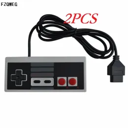 Gamepads FZQWEG 2 PCS Game Controller Joystick para versão EUA / UE Nintendo NES NTSC System Console estilo clássico 6ft 3ª festa