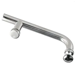 Bath Accessory Set Shower Door Handle High Quality Stainless Steel Bar 145mm Hole Spacing Chrome Finish Stylish And Functional