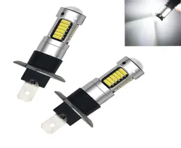 2xled非常に明るいデコードフォグライトフロントLED H1 H3 4014 30SMD CAR HIGH POWER BOCK FOG FOG LIGHT BULB 12Vリバースパークライト4106368