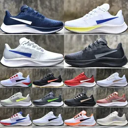 Pegasus 37 Running Shoes For Men Women Sneakers High Qualitys Pure Platinum Racer Blue UNC White Game Royal Pale Ivory Outdoor Sports Trainers