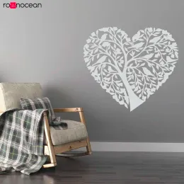 Stickers Wall ART Stickers Heart Tree Floral Vines Nature Bedroom Lounge Art Decals Removable Vinyl Sticker, Decor, Wall Art E779