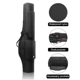 Väskor 120 cm Gun Bag Tactical Military Rifle Case Airsoft Shotgun Holster Pouch dubbelskikt vadderad pistolbärare påse på jakt tillbehör