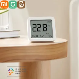Kontrol Xiaomi Mijia Smart LCD Bluetooth Termometre 3 Kablosuz Elektrikli Dijital Higrometre Sıcaklık Nem Sensörü MI HOME Uygulaması