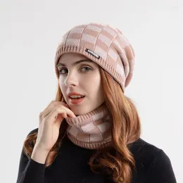 Berets Unisex Casual Knitted Hats Woman Outdoor Neck Protection Warm Skullies Cap Man Sports Gorros Beanie Ladies Windproof Bonnets