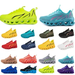 2024Gai Spring Men Shoes Running Flat Shoes 부드러운 단독 패션 Bule 회색 새로운 모델 패션 색상 차단 스포츠 큰 크기 167