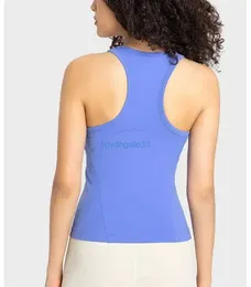 Fashion Fitness Vest Tops Yoga Designer Lulu Camisoles Tanks Women Senknit Antibacterial Deodorant Workout High Elastic Breattable Quick Drying Running Gym Yo Ime Ime