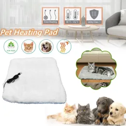 Mats Pet SelfHeating Pad Dog Cat Winter Electric Blanket Warming Pad Plush Bed Cushion Thermal Mat USB Charging Hot Pet Accessories