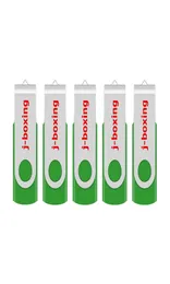 Green 5pcslot 1g 2g 4g 8g 16g 32g 64g الدوران USB محركات فلاش فلاش محرك أقراص فلاش عالية السرعة تخزين عصا الذاكرة لجهاز الكمبيوتر المحمول Mac2951223