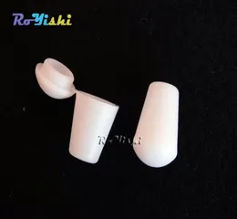 100pcs White Plastic Bell Stopper With Lid Cord Ends Lock Stopper Toggle Clip for Paracord Clothes Accessories8002726