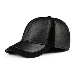 Ball Caps Selling Gorras Hombre Snapback 2024 Winter Sheepskin Hat Genuine Leather Adjustable Baseball Cap For Man Women