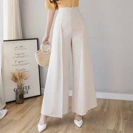 Capris Cheap wholesale 2021 spring summer autumn new fashion casual Popular long women Pants woman female OL wide leg pants Py1454