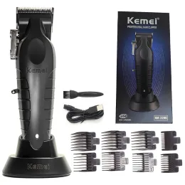 Trimmare Kemei Professional Hair Clipper KM2296 Justerbar trådlös elektrisk hårtrimmer laddningsbar hårklippmaskin litium