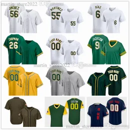 Stitched 2024 Baseball Jerseys 56 Dany Jimenez 55 Adrian Martinez 6 Aledmys Diaz 24 Rickey Henderson Reggie 9 Jackson Mark 25 McGwire 33 Jose Canseco 58 Paul Blackburn