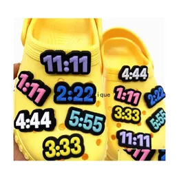 Shoe Parts Accessories Wholesale Lucky Numbers Clog Charms Hispanic Latino With Buckle Pins For Teens Girls Boys Adt Drop Del Deli Dht5X