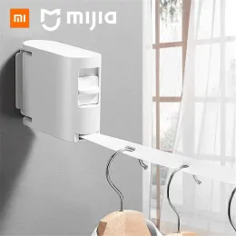 Control Mijia Retractable Hanging Drying Rack Invisible Clothesline Balcony Clothes Line Holefree Indoor Hotel Balcony Bathroom Xiaomi