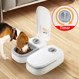 Füttern von Haustieren mit automatischem Timing, abnehmbarer automatischer Trockenfutterspender für Hunde, intelligenter Futterautomat für Katzen und Hunde