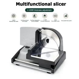 Werkzeuge Elektrische Kleine Slicer Edelstahl Cutter Gezackte Klinge Halbautomatische Lamm Roll Fleisch Slicer Zubehör Küche Werkzeuge