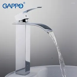 Bathroom Sink Faucets GAPPO Cold Basin Faucet Waterfall Vanity Single Lever Chrome Brass And Washing Taps