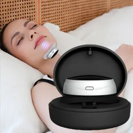 Dispositivi Massaggiatore intelligente per la gola Mini dispositivo antirussamento Profondità Doppio impulso Migliora il sonno Dispositivo antirussamento Massaggiatore Macchina per respirare