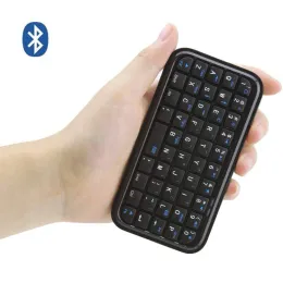 Tangentbord mini laddningsbara Bluetooth 3.0 tangentbord smal trådlös ficktangenttangentlek liten bärbar 49 tangent tangentbord för surfplattor smartphones