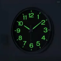 Wall Clocks Clock With Glow Dark Hands Minimalistic For Elderly Silent Room Battery Operated Night