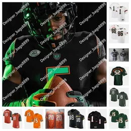 Miami Hurricanes Football Jersey 16 Robert Stafford 96 Collins Acheampong 24 Malik Bryant 6 Damari Brown 31 Wesley Bissain the 13 Michael Redding III 3 Jacolby George